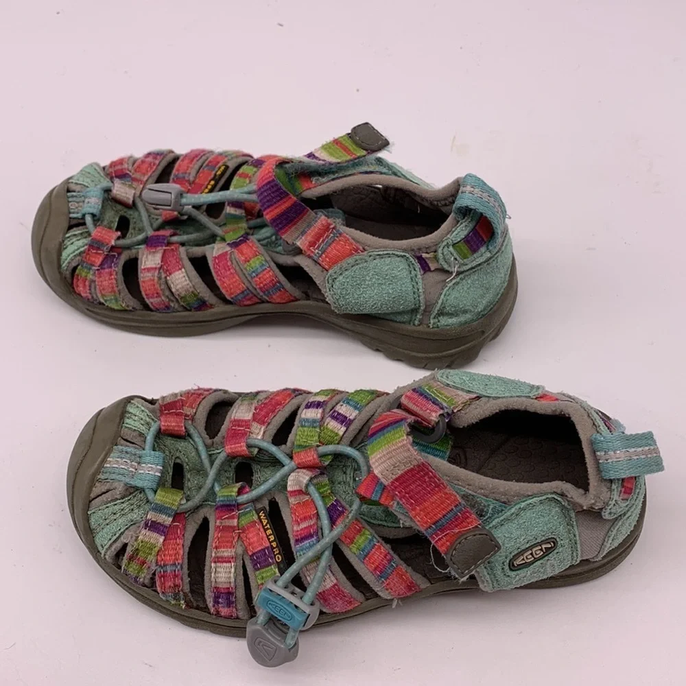 Keen's Girls Whisper Raya Fusion Waterproof Hiking Sandals size 12